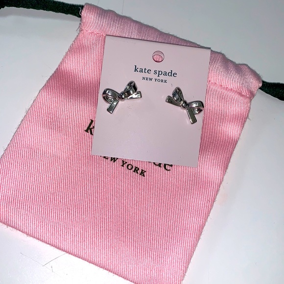 kate spade Jewelry - Kate Spade Skinny Mini Bow Earrings